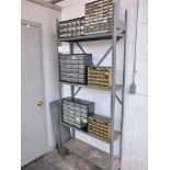(3) Medium Duty Steel Racks w/ (6) Small Parts Bins