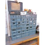 (2) Small Parts Bins w/ Contents