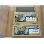 (1) 1 to 2" Thread Micrometer, (1) 0 to 1" Thread Micrometer