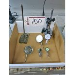 Lot of Dial Indicators w/ Dial Indicator Stand