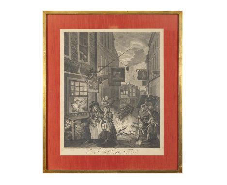 AFTER WILLIAM HOGARTH (1697-1764)The Four Times of the Day. First published 25 March 1738.A set of four engravings, 'Evening'