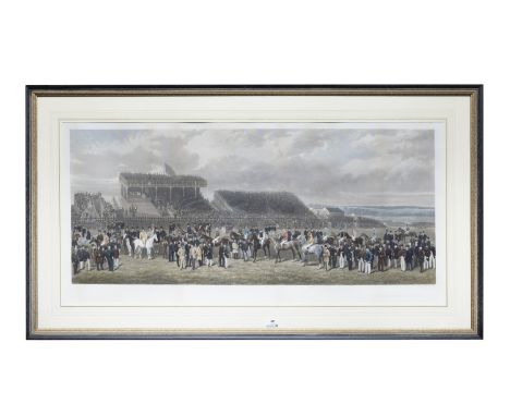 T.L SANGER AFTER H. BARRAUD (19TH CENTURY)Punchestown 1868Coloured Lithograph, 51 x 107cmPublished by Thomas Cranfield, Dubli