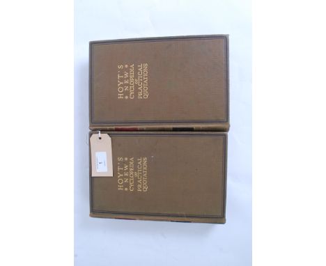 Kate Louise Roberts. Hoyts Cyclopedia of Practical Quotations I A-R and II S - Z. Completely Revised and Greatly Enlarged. Fu