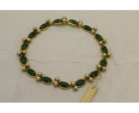 A mid 20th Century Christian Dior paste necklace bearing paper label and stamped "Christian Dior 1964" to back CONDITION REPO