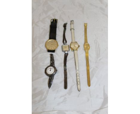 A Tissot lady's wristwatch, a Perfex lady's wristwatch, a Provita gentleman's wristwatch and a Helvetia lady's wristwatch, to