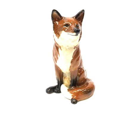 A Beswick fireside fox, model no 2348, with marks beneath, H31cm.  - Condition Report This lot is in very good overall condit