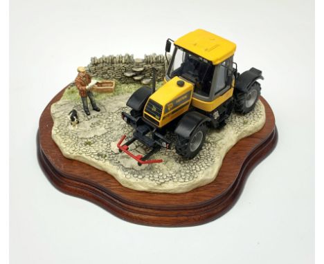 A limited edition Border Fine Arts figure group, Frontiers of Farming, model no B0273 by Kirsty Armstrong, 304/1000, on woode