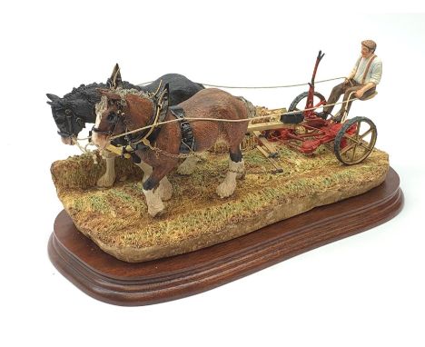 A limited edition Border Fine Arts figure group, Hay Cutting Starts Today (Standard Edition), model no B0405A by Ray Ayres, 4