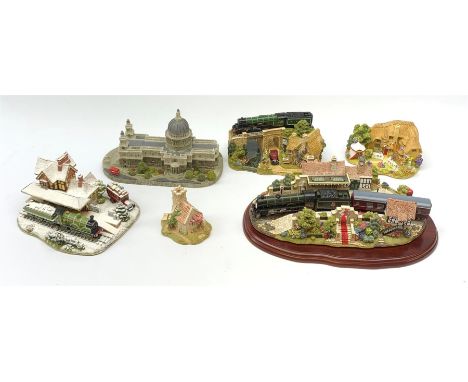 Four boxed Lilliput Lane models, comprising The Royal Train at Sandringham, L2517, no 1262, with accompanying certificate, Th