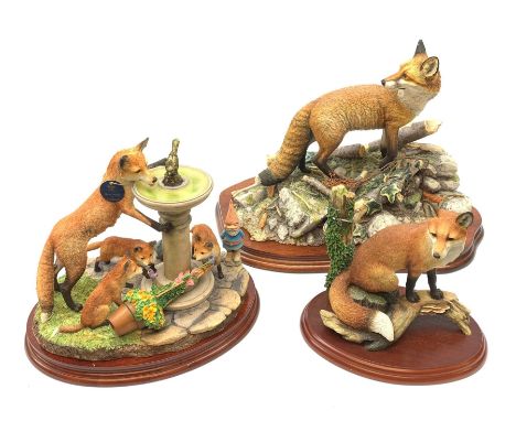 A limited edition Border Fine Arts figure, The Last Look, model no BFA204 by David Walton, 131/1250, on wooden base, figure L