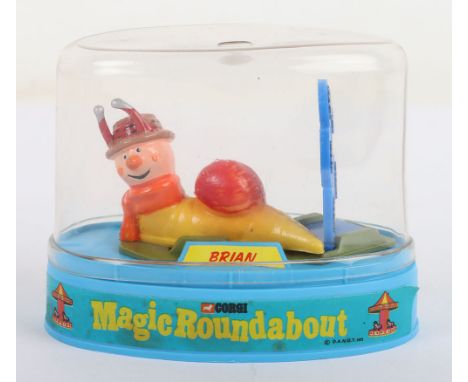 Corgi 864 Magic Roundabout Brian The Snail Figure,  in clear plastic display box, in mint original condition.