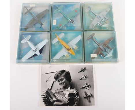 Six Corgi Aircraft, 1301 Piper Cherokee Arrow, white/blue. 1302 Piper Navajo, yellow/white, 1306 Noth American P-51D Mustang,