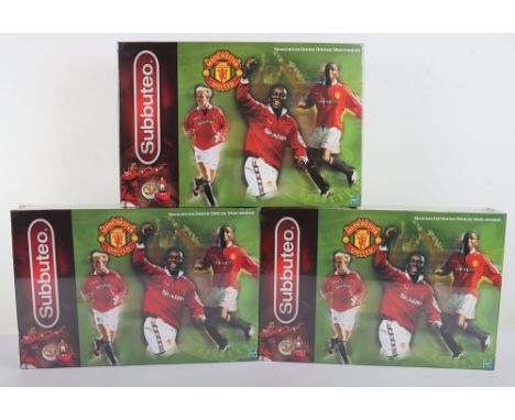 Three Subbuteo Manchester United 1999 official Sets, all in mint sealed condition. (3 items)