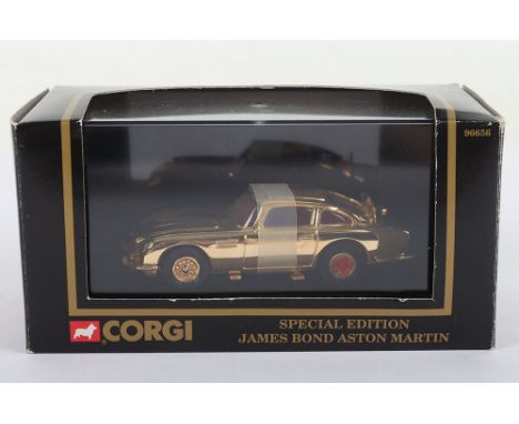 Corgi Special Edition James Bond Aston Martin D.B.5. gold plated, 96656, scale 1:43, circa 1995, in mint original condition.