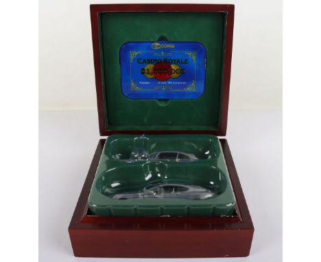 A  James Bond 007 Corgi Casino Royale Limited Edition First Shot Set, contains raw castings of the Aston Martin DBS and DB5, 
