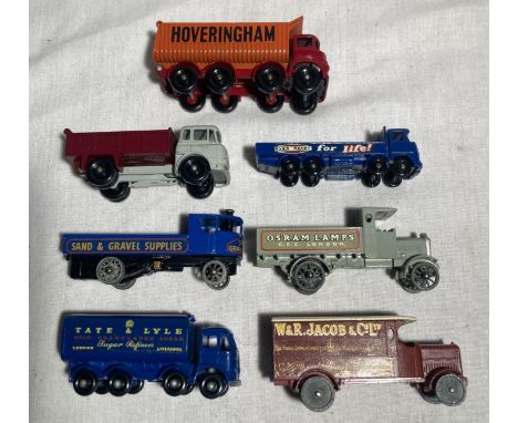 Matchbox: A collection of assorted unboxed Matchbox vehicles to include: Models of Yesteryear AEC Osram Lorry, Leyland Jacob&