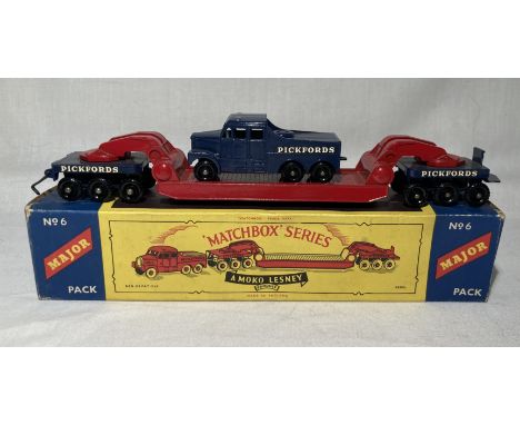 Matchbox: A boxed Matchbox Major Pack, Pickfords 200 Ton Transporter, Reference No. M-6. Vehicle is in very good condition, b