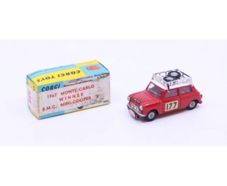 Corgi: A boxed Corgi Toys, 1967 Monte-Carlo Winner B.M.C. Mini-Cooper 'S', Reference No. 339. Original Reference 321 box with