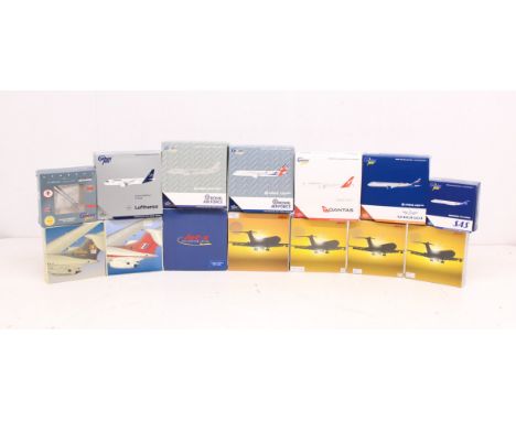 Aircraft: A collection of fourteen boxed 1:400 Scale aircraft, to comprise: Gemini Jets and Jet-X examples. Original boxes, b