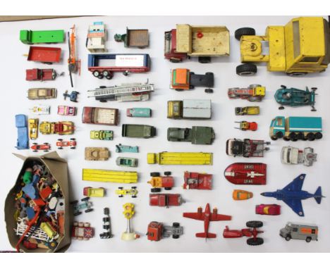 Diecast: A collection of assorted diecast to include: Dinky, Corgi, Matchbox, Tonka and others. General condition is playworn