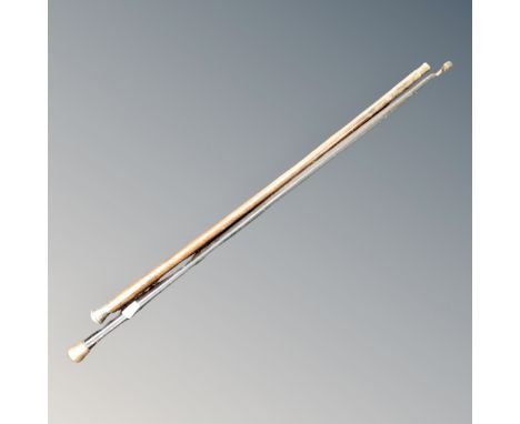 Two vintage walking canes 