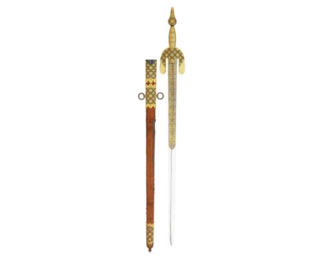 ‡ A FINE SPANISH BROADSWORD IN MOORISH 15TH-CENTURY STYLE, BASED ON THAT OF BOABDIL (MUHAMMAD XII), LAST NASRID RULER OF GRAN