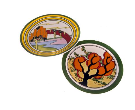 A group of modern LE Clarice Cliff 'Bizarre' Series plates,  two sizes, various designs (13) 