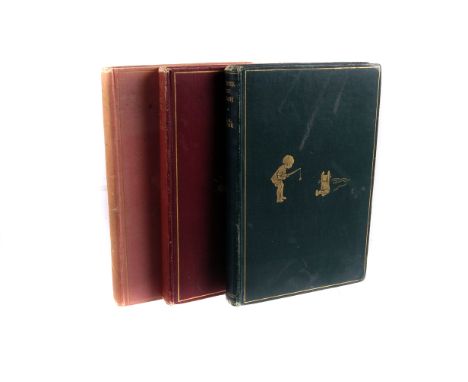 A.A Milne,  three titles, 'Winnie the Pooh' (second ed. 1926), 'House at Pooh Corner' (First ed. 1928) and 'Now we are Six' (