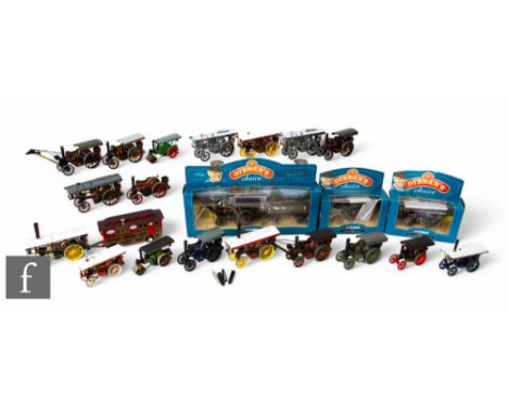 A collection of Corgi steam tractor, road roller and showman's vehicles including, three boxed Dibnah's Choice 80308, 80309 a