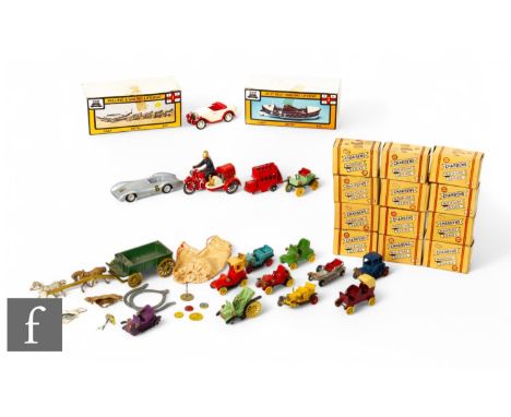 A selection of assorted diecast models, including assorted Charbens models and a group of boxes, DGM Kinver No.5 fire bike, M