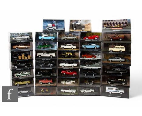 Thirty seven 007 James Bond Collection 1:43 scale diecast models, all in display cases. (37)