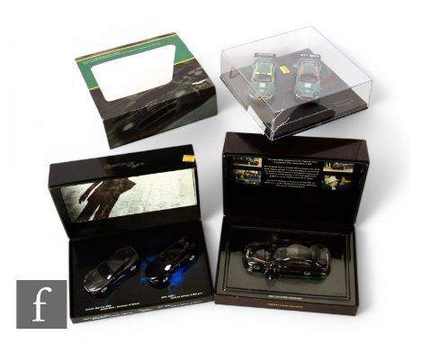 A Minichamps 1:43 scale Bentley State Limousine and limited Edition James Bond Collection Quantum of Solace two car limited e