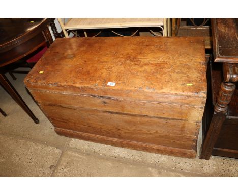 An antique pine trunk 