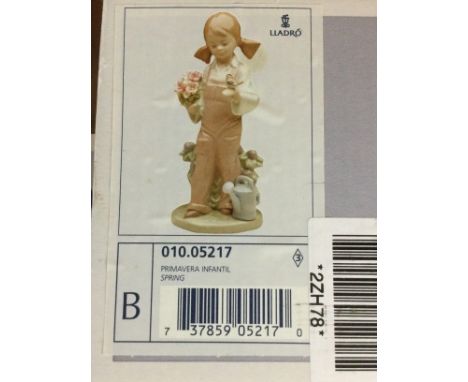 A collection of ceramics including Lladro and NAO figures and miniature bears and animal figures.