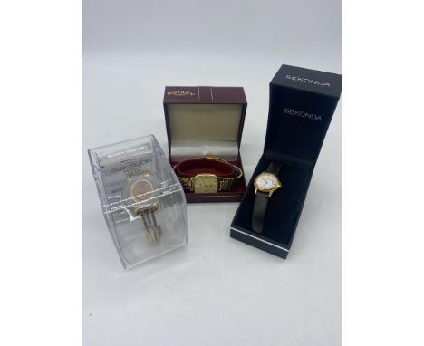 A mixed lot of watches, a Rotary, a Swatch &amp; a Sekonda