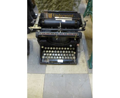 An Underwood typewriter