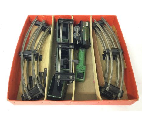 Vintage Hornby train set including tracks, trains and carriages