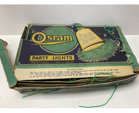 A vintage boxed set of Ostmark G.E.C party lights.