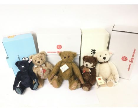 Boxed Collective bears including Hermann &amp; Steiff.
