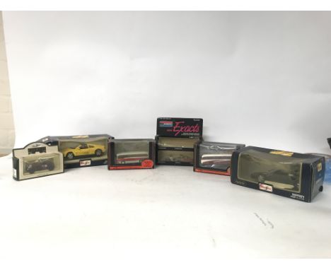 Vintage die cast boxed model cars with accessories. NO RESERVE