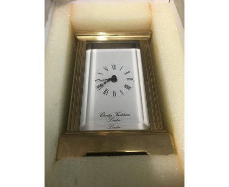 A small brass carriage clock Charles Frodsham