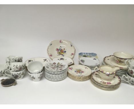 A collection of desert tea plates cups and saucers and other ceramics (a lot). NO RESERVE