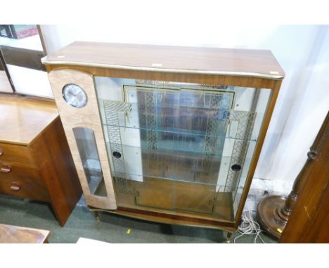 Gaudy retro 1970's china cabinet