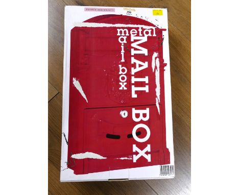 Metal post box in box