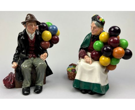 TWO ROYAL DOULTON FIGURES: "Lady with Balloons" and "The Balloon Man"