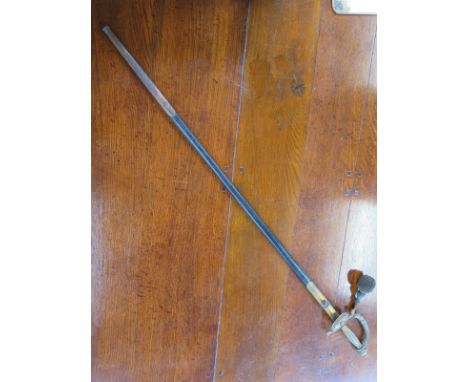 A ceremonial dress sword and scabbard - Total length 98cm 