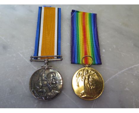 A 1914-18 War Medal and Victory Medal awarded to 112628 Pte T S Edwards R.A.M.C 