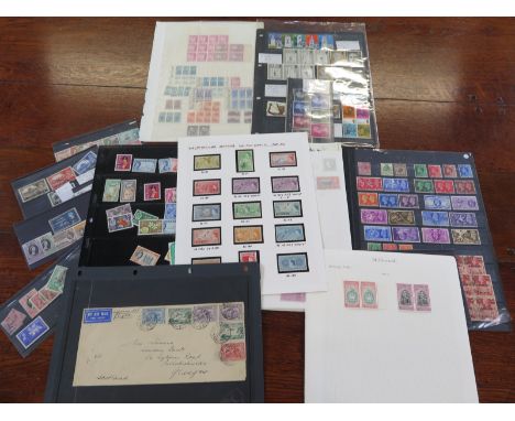 Commonwealth stamp collection on stock cards and album pages - Variety of mint and used stamps 