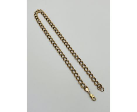 Italian 9ct gold necklace, 9.2g. Estimate: £160-180
