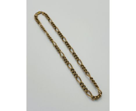 9ct gold necklace, 21.8g. Estimate: £370-400